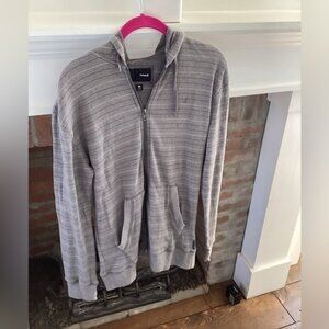 Mens Hurley Full Zip Hooded Grey‎ Jacket Size Medium​